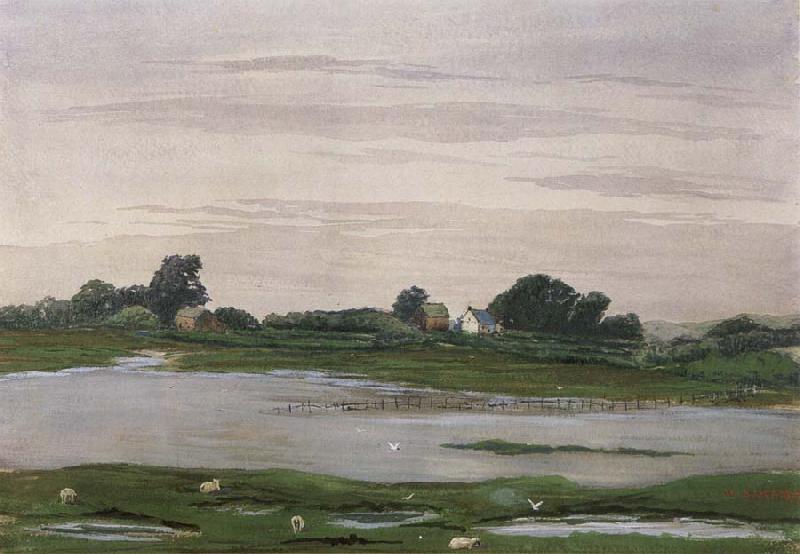 William Stott of Oldham River in Flood